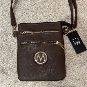 MKF Collection Brown Messenger Bag